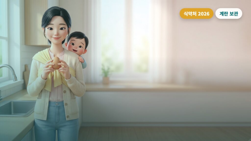 계란, 아직도 냉장고 문칸에 두시나요? | 껍데기 숫자 읽는 법까지 (식약처 2026 기준)