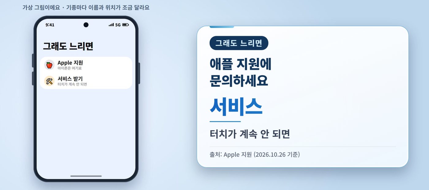 아이폰 느려짐 - 아이폰 느려짐, 애플 지원에 문의하세요