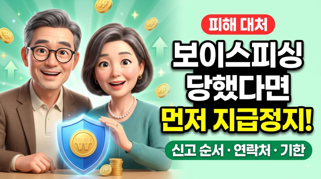 보이스피싱 당했을 때 지급정지 신청과 피해금 환급 절차, 신고 순서·연락처·기한 (112·1332)